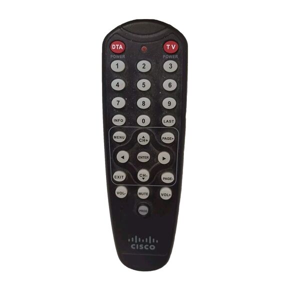 Cisco TV Remote Control HDA-RF2.2 for DTA 170HD 270HD Black Works Very Nice! - Picture 1 of 5